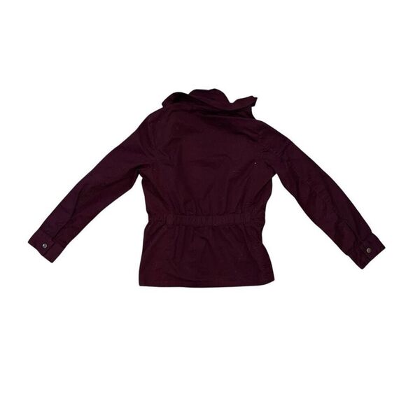 LOVE TREE Burgundy Full Zip Utility Jacket Size S - Picture 2 of 8
